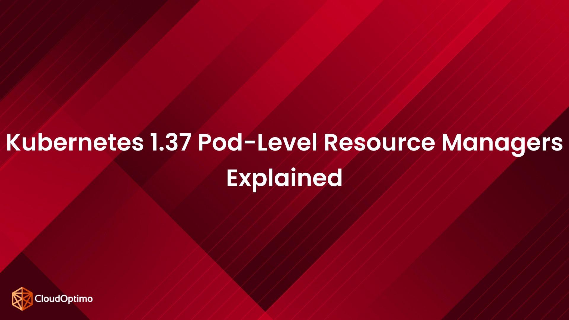 Pod-Level Resource Managers